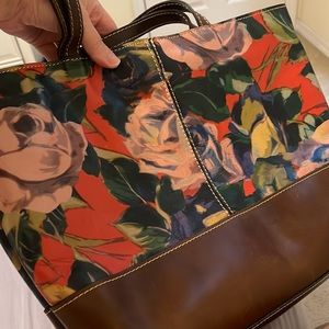 Patricia Nash Winter Bloom Tote - 100% Italian Leather